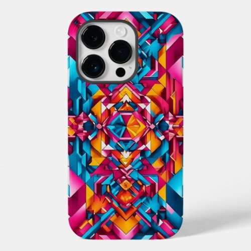 Bold Geometric Fusion iPhone 14 Pro Case