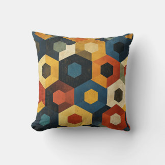 Bold Geometric Harmony Cushion