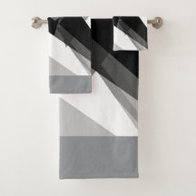 bold geometric monochrome retro abstract art