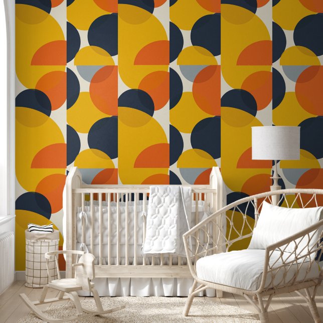 Bold Geometric Patterns Wallpaper – Modern Shapes  (Kids)