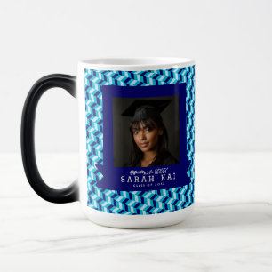 Bold Geometric Print Photo Keepsake Color Morph Mug
