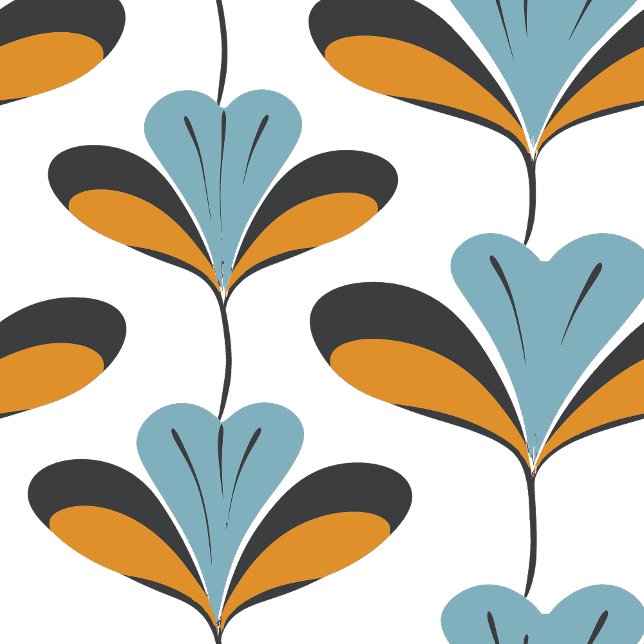 Bold Geometric Retro Floral Pattern – 70s Style De Wallpaper (Minimal + Chic:
“Clean retro-inspired pattern in [colors]. A stylish nod to mid-century modern desig)