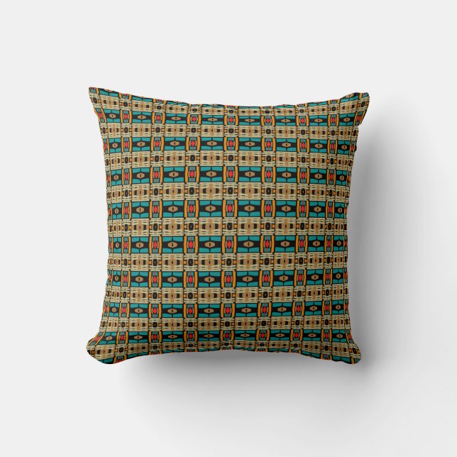 Bold Geometric shapes 12 Throw Pillow (Front)