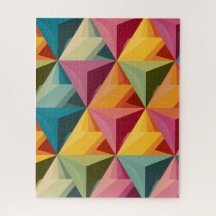 Bold Geometric Triangle Pattern 