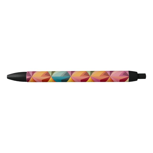 Bold Geometric Triangle Pattern  Pen (Front)