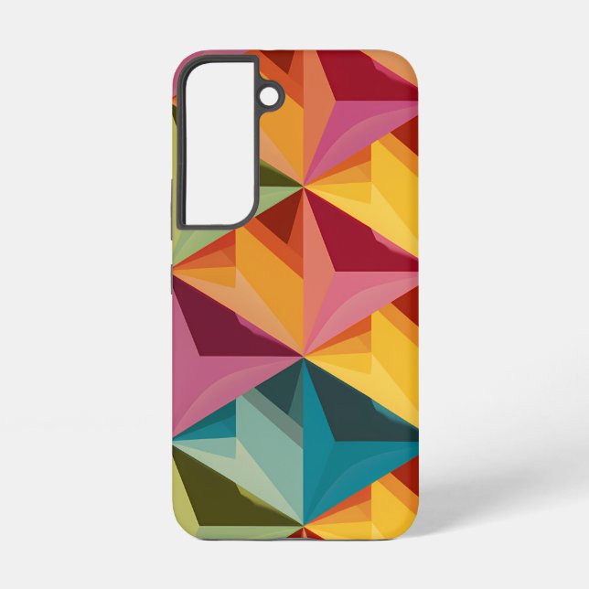 Bold Geometric Triangle Pattern  Samsung Galaxy Case (Back)