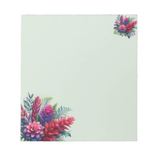 Bold Ginger Plant Botanical Notepad