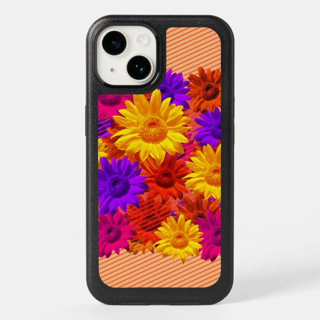 Bold Girly Hippie Flowers Cool Fun Girly Eighties Otterbox iPhone Case |  Zazzle