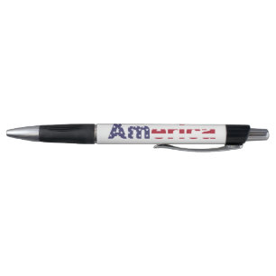 Bold God Bless America Signature Tool Pen