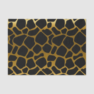 Bold Gold and Black Giraffe Spots Tissue Paper