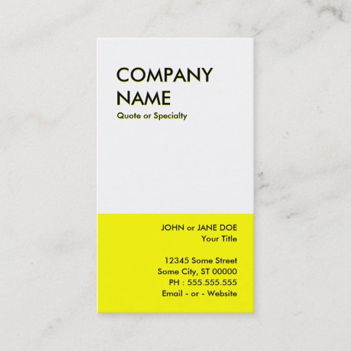 Customizable bold gold business card