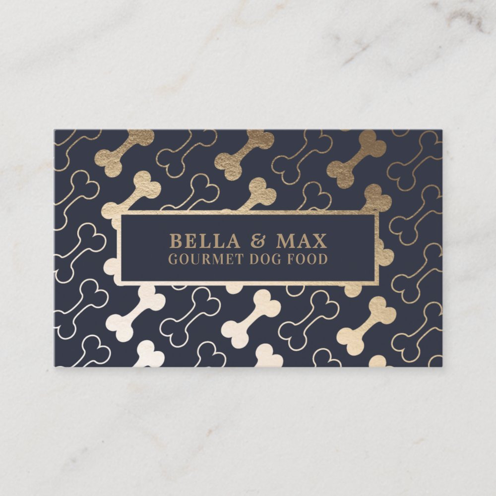 Dog Bone outlet Pattern Premium Business Card