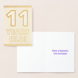 11 Year Old Birthday Cards | Zazzle