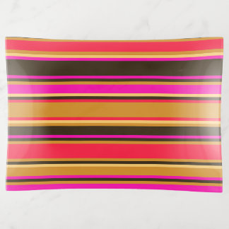 Bold Gold, Red, & Magenta Trinket Tray