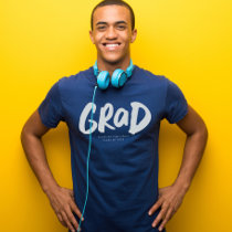 Bold grad modern trendy graduation personalized T-Shirt