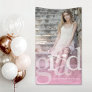 Bold GRAD Pink Ombre Overlay Photo Graduation Banner