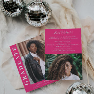Bold Graduate Modern Photo Announcement