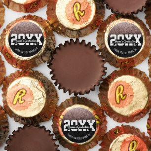 Bold Graduation College Photo Personalized Pink Reese's Peanut Butter Cups