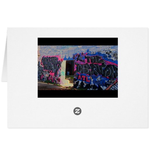 bold grafitti print card (Back Horizontal)