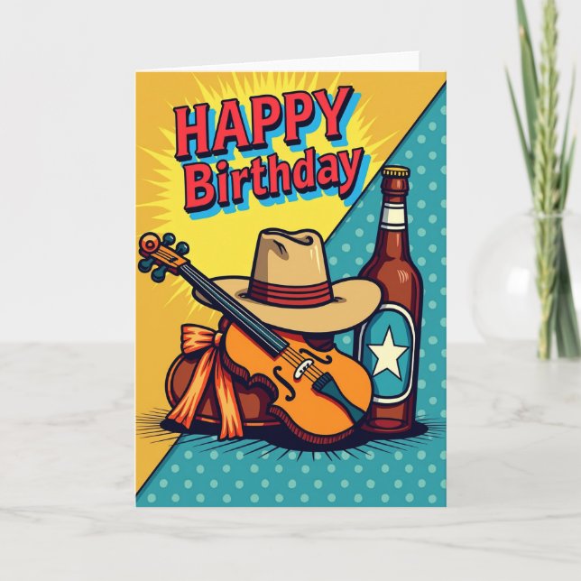 Bold Graphic Birthday Card (Front)