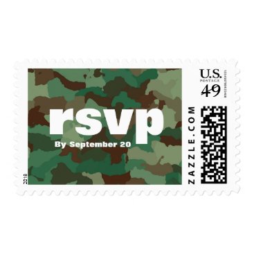 Bold Green Military Camo | RSVP Postage Bold Green Military Camo | RSVP Postage