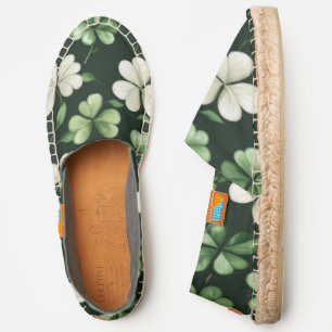Bold Green Shamrock Pattern Afridrilles
