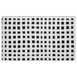 Bold Grid 091216 - White on Black Fabric