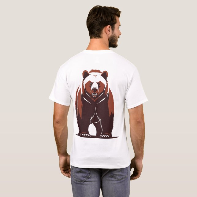 Bold Grizzly Bear T-Shirt (Back Full)