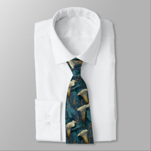 Bold Groomsmen Calla Lilies Floral Neck Tie