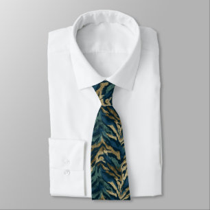 Bold Groomsmen Tiger Skin Neck Tie