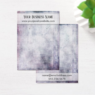 Bold Grunge Earring Holder Display Card