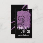 Bold Grunge Makeup Artist Business Card (Front/Back)