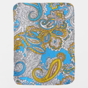 Bold Grungy Islamic Psychedelic Ornament Baby Blanket