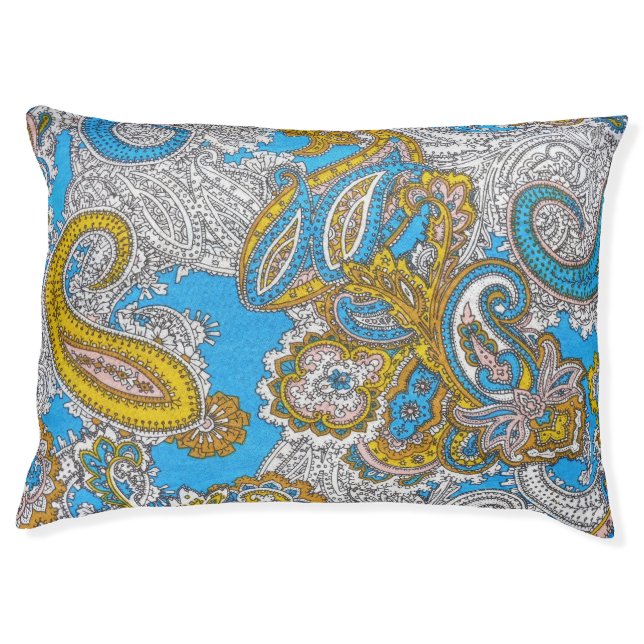 Bold Grungy Islamic Psychedelic Ornament Pet Bed (Front)