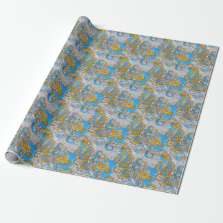 Bold Grungy Islamic Psychedelic Ornament Wrapping Paper