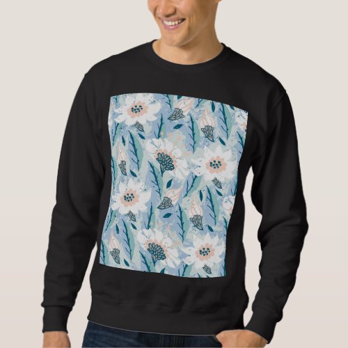 Bold Hand Painted Floral Vintage Sweatshirt