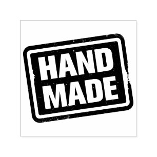 Bold Handmade Rectangle Sign Self-inking Stamp