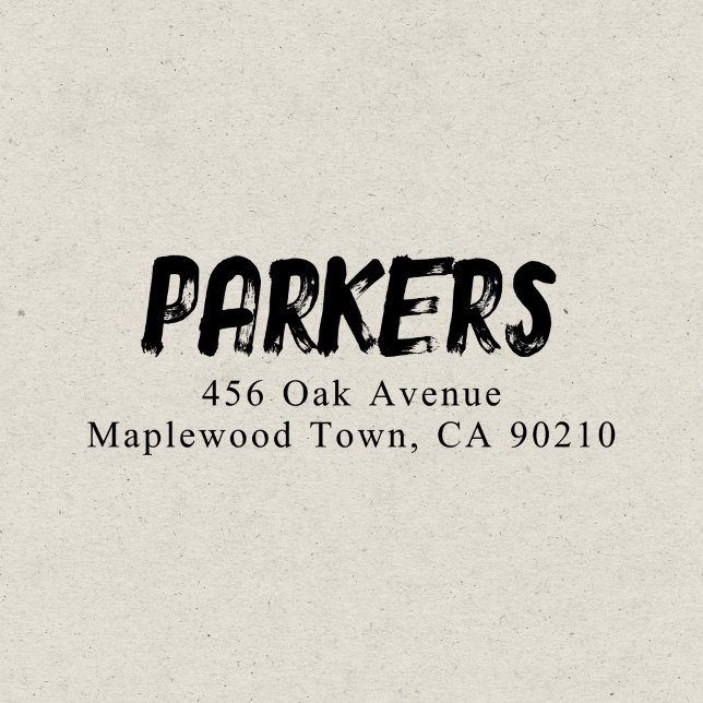 Bold Handwritten Brush Simple Self-inking Stamp (Creator Uploaded)