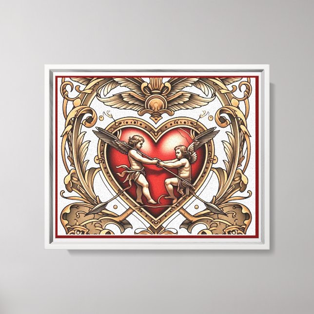 "Bold Heart Shot" Canvas Print (Front)