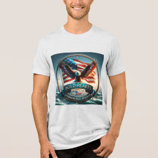 Bold Hearts, Unbreakable Resolve Patriotic T-shirt Tri-Blend Shirt