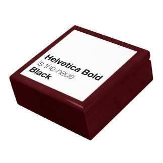 Bold Helvetica Is The Neue Black Typography Jewelry Box
