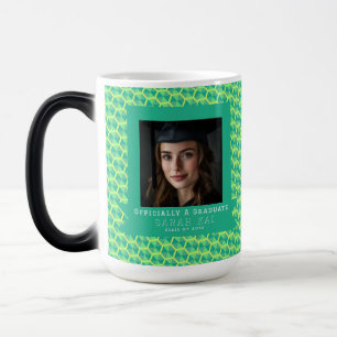 Bold Hex Pattern Graduation Keepsake Color Morph Mug