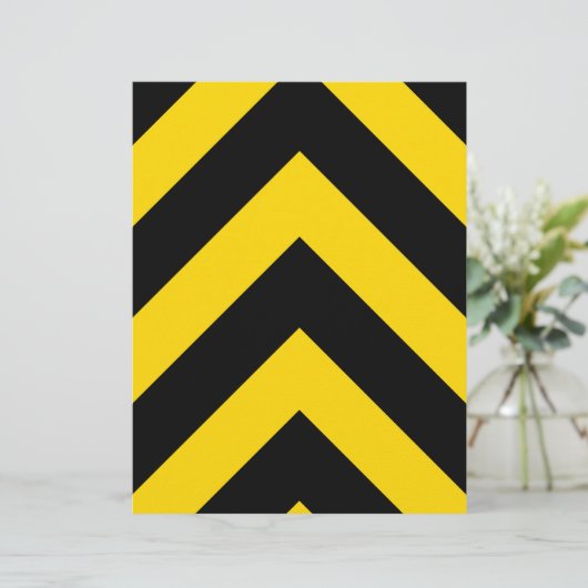 Bold Highway Traffic Bumble Bee Chevrons (Standing Front)