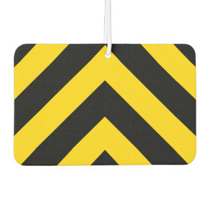 Bold Highway Traffic Bumble Bee Chevrons Air Freshener