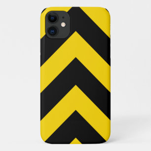 Bold Highway Traffic Bumble Bee Chevrons iPhone 11 Case
