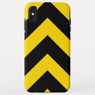 Bold Highway Traffic Bumble Bee Chevrons iPhone XS Max Case