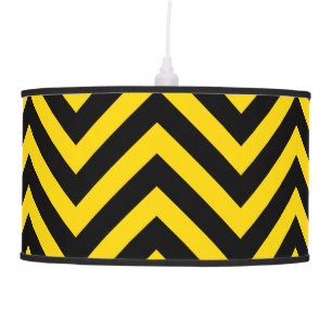 Bold Highway Traffic Bumble Bee Chevrons Ceiling Lamp