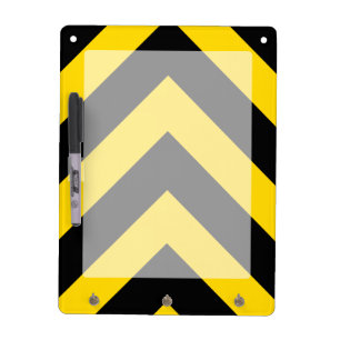 Bold Highway Traffic Bumble Bee Chevrons Dry-Erase Board