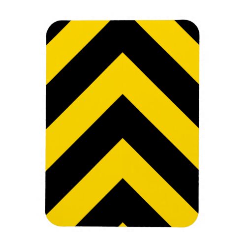 Bold Highway Traffic Bumble Bee Chevrons Magnet