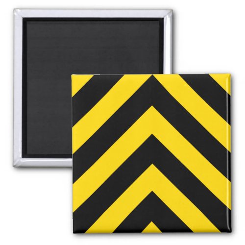Bold Highway Traffic Bumble Bee Chevrons Magnet